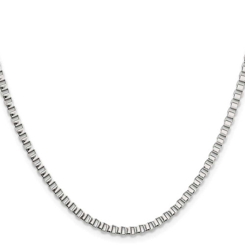 Image of 20" Stainless Steel Polished 3.2mm Box Chain Necklace