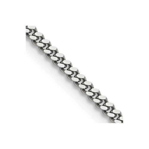 Image of 20" Stainless Steel Polished 3mm Curb Chain Necklace