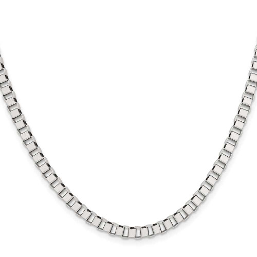 Image of 20" Stainless Steel Polished 4mm Box Chain Necklace