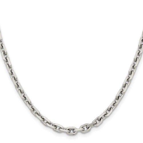 Image of 20" Stainless Steel Polished 5.3mm Cable Chain Necklace