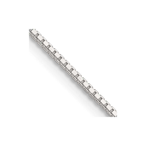 Image of 20" Sterling Silver 1.25mm Box Chain Necklace