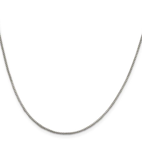 Image of 20" Sterling Silver 1.25mm Round Box Chain Necklace