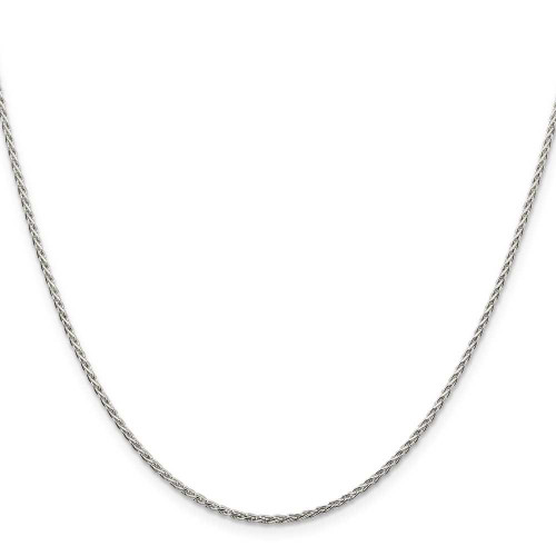 Image of 20" Sterling Silver 1.5mm Diamond-cut Spiga Chain Necklace