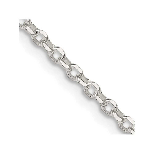 Image of 20" Sterling Silver 2.5mm Diamond-cut Cable Chain Necklace