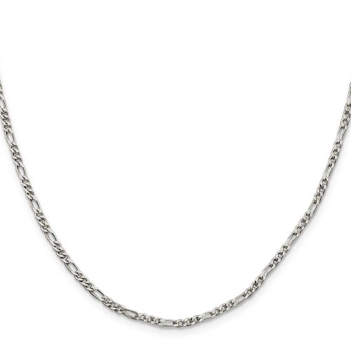 Image of 20" Sterling Silver 2.5mm Figaro Chain Necklace