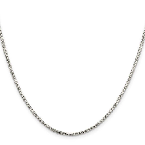 Image of 20" Sterling Silver 2mm Round Box Chain Necklace