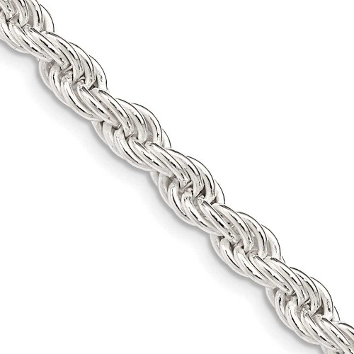 Image of 20" Sterling Silver 5mm Solid Rope Chain Necklace