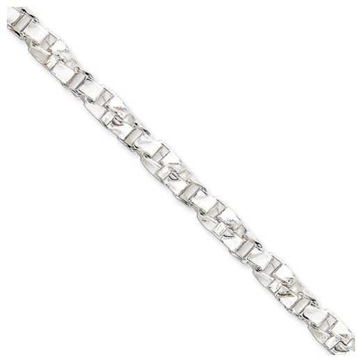 Image of 20" Sterling Silver 6.1mm Twisted Box Link Chain Necklace