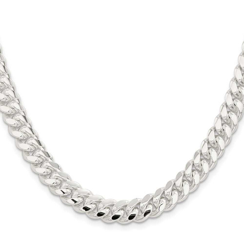 Image of 20" Sterling Silver 9mm Polished Domed Curb Chain Necklace