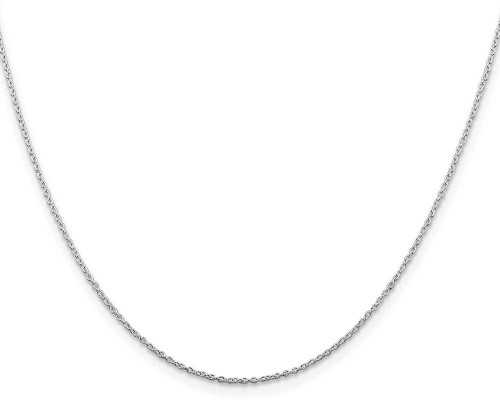 Image of 20" Sterling Silver Rhodium-plated 1mm Cable Chain Necklace
