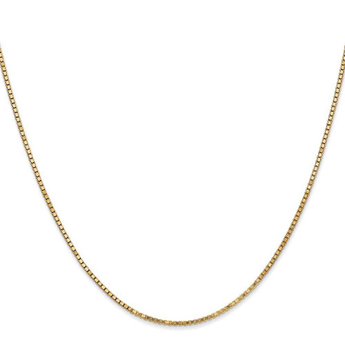 Image of 22" 10K Yellow Gold 1.3mm Box Chain Necklace