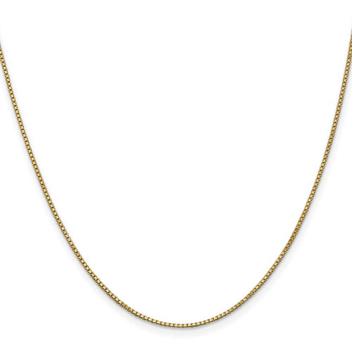 Image of 22" 10K Yellow Gold 1mm Box Chain Necklace