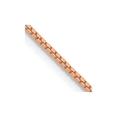 Image of 22" 14K Rose Gold 1.0mm Box Chain Necklace