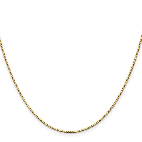 Image of 22" 14K Yellow Gold 1.05mm Box Chain Necklace