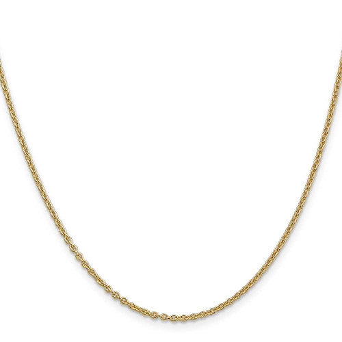 Image of 22" 14K Yellow Gold 1.8mm Forzantine Cable Chain Necklace