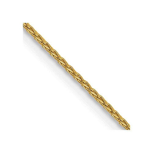 Image of 22" 14K Yellow Gold 1mm Parisian Wheat Chain Necklace