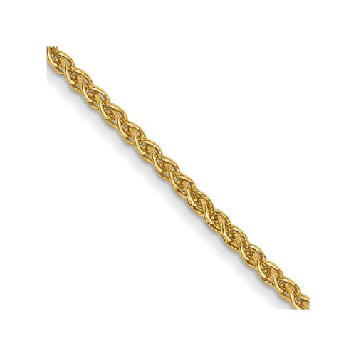 Image of 22" 14K Yellow Gold 1mm Spiga with Lobster Clasp Chain Necklace