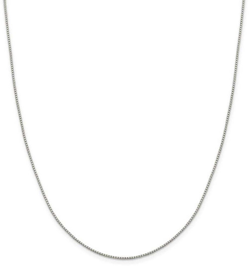 Image of 22" Sterling Silver 1.15mm 8 Sided Diamond-cut Box Chain Necklace