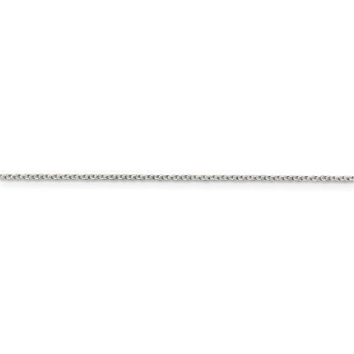 Image of 22" Sterling Silver 1.25mm Diamond-cut Forzantina Cable Chain Necklace