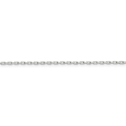 Image of 22" Sterling Silver 1.3mm Elongated Box Chain Necklace