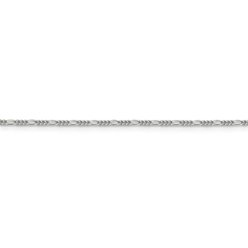 Image of 22" Sterling Silver 1.4mm Figaro Chain Necklace