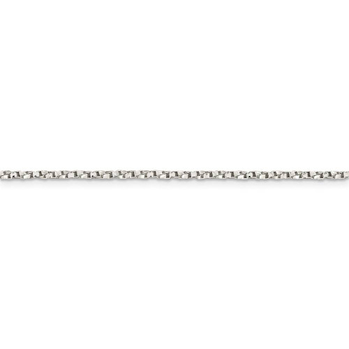 Image of 22" Sterling Silver 1.75mm Twisted Box Chain Necklace