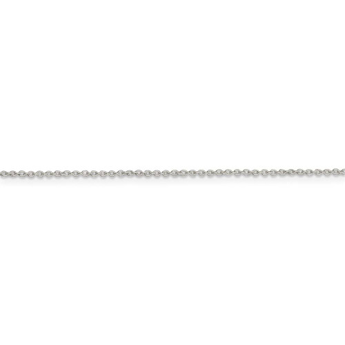 Image of 22" Sterling Silver 1mm Cable Chain Necklace with Spring Ring Clasp