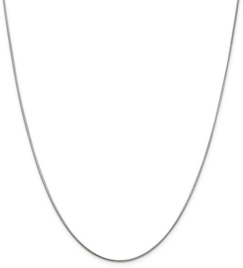 Image of 22" Sterling Silver 1mm Snake Chain Necklace