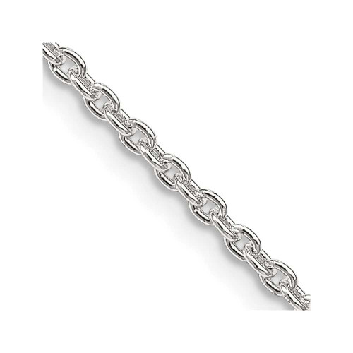 Image of 22" Sterling Silver 2.25mm Cable Chain Necklace