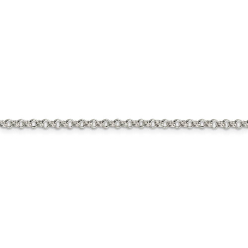 22" Sterling Silver 2.5mm Rolo Chain Necklace