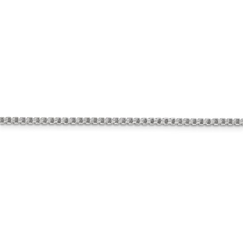Image of 22" Sterling Silver 2mm Diamond-cut Round Box Chain Necklace