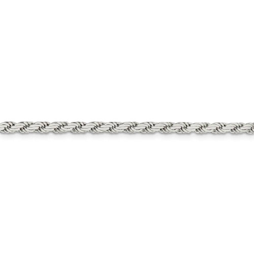 Image of 22" Sterling Silver 3.1mm Flat Rope Chain Necklace