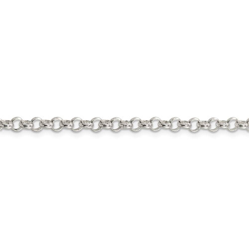 Image of 22" Sterling Silver 4mm Rolo Chain Necklace