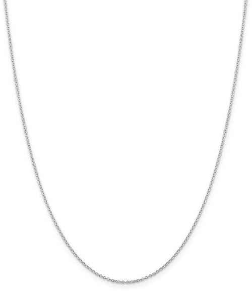 Image of 22" Sterling Silver Rhodium-plated 1.25mm Cable Chain Necklace