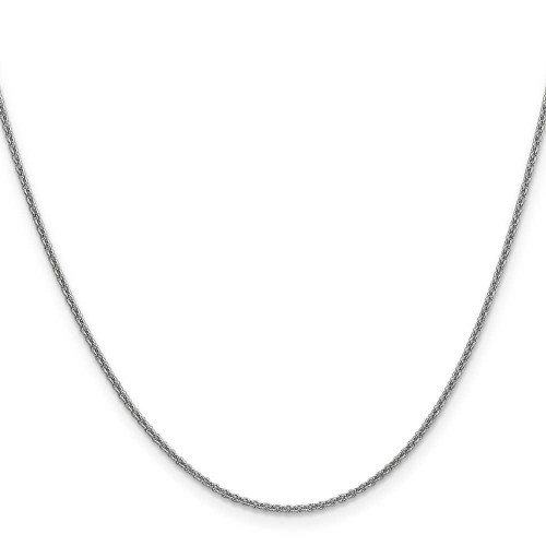 Image of 24" 10K White Gold 1.4mm Cable Chain Necklace