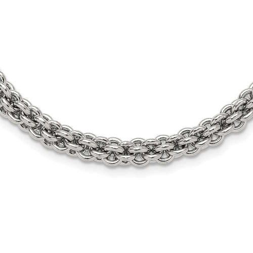 Image of 24" Stainless Steel 7mm Polished Chain Necklace