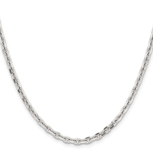 Image of 24" Stainless Steel Polished 4.3mm Cable Chain Necklace