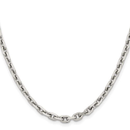 Image of 24" Stainless Steel Polished 5.3mm Cable Chain Necklace