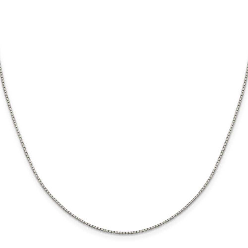 Image of 24" Sterling Silver 1.15mm 8 Sided Diamond-cut Box Chain Necklace