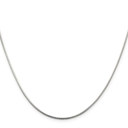 Image of 24" Sterling Silver 1.25mm Diamond-cut Snake Chain Necklace