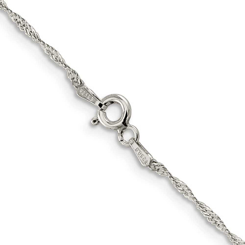 Image of 24" Sterling Silver 1mm Diamond-cut Long Link Cable Chain Necklace