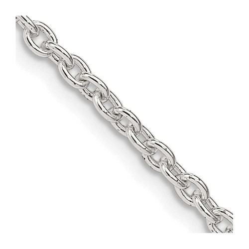 Image of 24" Sterling Silver 2.75mm Cable Chain Necklace