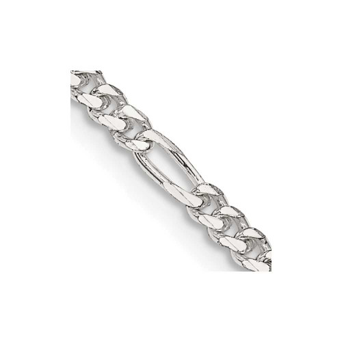 Image of 24" Sterling Silver 2.85mm Figaro Chain Necklace