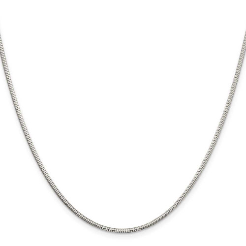 Image of 24" Sterling Silver 2mm Diamond-cut Snake Chain Necklace