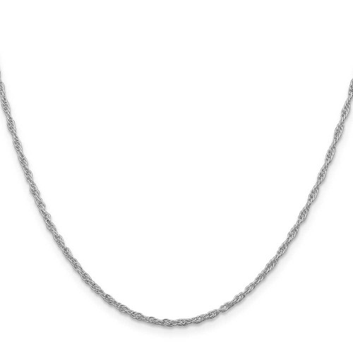Image of 24" Sterling Silver Rhodium-plated 2mm Loose Rope Chain Necklace