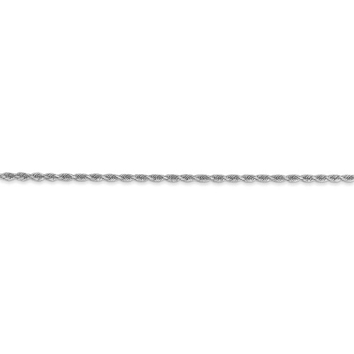 Image of 26" 10K White Gold 1.5mm Diamond-cut Rope Chain Necklace