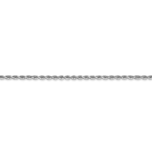 Image of 26" 10K White Gold 1.75mm Diamond-cut Rope Chain Necklace