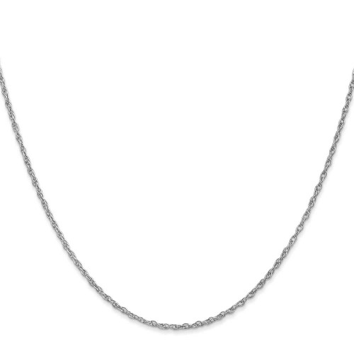 Image of 26" 14K White Gold 1.3mm Heavy-Baby Rope Chain Necklace