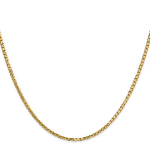 Image of 26" 14K Yellow Gold 1.9mm Box Chain Necklace