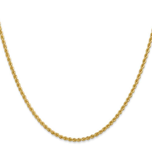 Image of 26" 14K Yellow Gold 2.25mm Regular Rope Chain Necklace